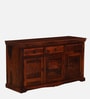 Airavana Sheesham Wood Sideboard in Scratch Resistant Honey Oak Finish