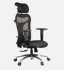 Airavat Breathable Mesh Office Chair In Black Colour