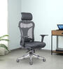 Airavat Breathable Mesh Office Chair In Black Colour