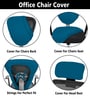 Airforce Blue  Polyester Blend Solid 16x16 Inches Chair Covers  (1 piece)