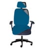Airforce Blue  Polyester Blend Solid 16x16 Inches Chair Covers  (1 piece)