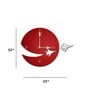 Brown MDF Airplane Modern Wall Clock