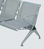 Airport 3 Seater Metal Guest Chair In Grey Color