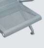 Airport 3 Seater Metal Guest Chair In Grey Color