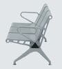 Airport 3 Seater Metal Guest Chair In Grey Color