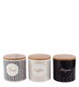 Airtight (Set of 3) Black Ceramic Jar Container