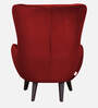 Airtimes Velvet Wing chair in Wine Red Colour