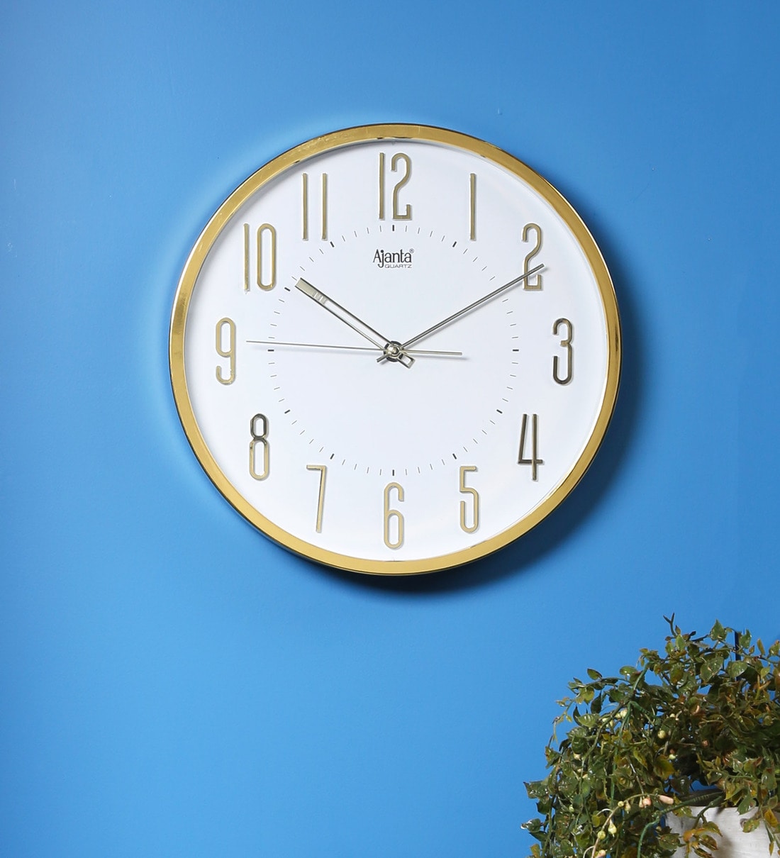 AJANTA Analog 45 cm X 25 cm Wall Clock Price in India - Buy AJANTA Analog  45 cm X 25 cm Wall Clock online at Flipkart.com