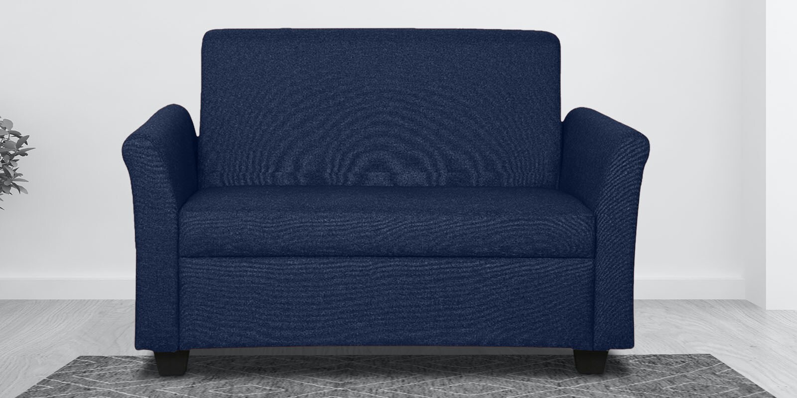 Ajmer 2 Seater Sofa in Cherry Blue Colour Ajmer 2 Seater Sofa in Cherry Blue Colour
