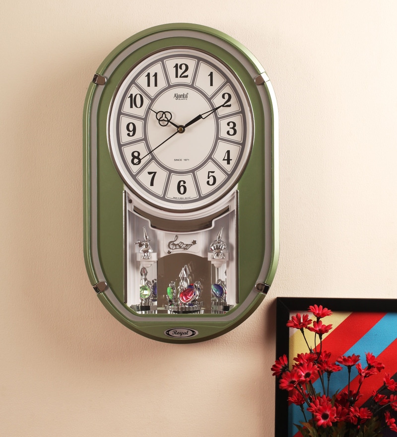 Buy Ajanta Musical Golden Glass and Wood 10.6 x 2.8 x 17.1 Inch Wall