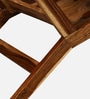 Ajaccio Sheesham Wood Coffee Table In Rustic Teak Finish With Glass Top
