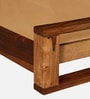 Ajaccio Sheesham Wood Low Height Single Bed In Rustic Teak Finish