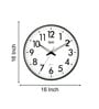 Ajanta AQ 1477 Round Black  Wood Wall Clock