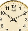 Cream Plastic Contemporary Wall Clock