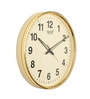 Cream Plastic Contemporary Wall Clock