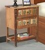 Ajiva Solid Wood Bedside Chest In Distress Finish