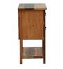 Ajiva Solid Wood Bedside Chest In Distress Finish