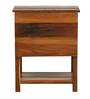 Ajiva Solid Wood Bedside Chest In Distress Finish