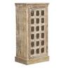 Ajiva Solid Wood Cabinet In Distress Finish