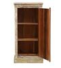 Ajiva Solid Wood Cabinet In Distress Finish