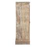 Ajiva Solid Wood Cabinet In Distress Finish