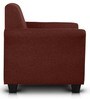 Ajmer Fabric 1 Seater Sofa in Cherry Red Colour