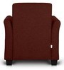Ajmer Fabric 1 Seater Sofa in Cherry Red Colour