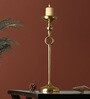 Ajna Gold Aluminium Candle Holder