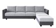Akrons 6 Seater L Shape Sofa Set In Light Greyy & Dark Grey Colour