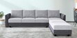 Akrons 6 Seater L Shape Sofa Set In Light Greyy & Dark Grey Colour
