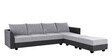 Akrons 6 Seater L Shape Sofa Set In Light Greyy & Dark Grey Colour