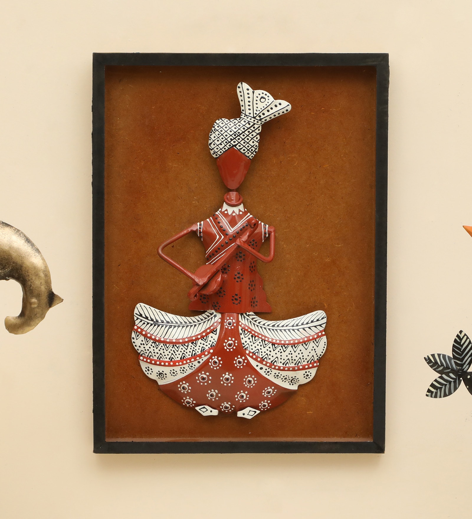 Akemi Sitar Handpainted Wall Decor