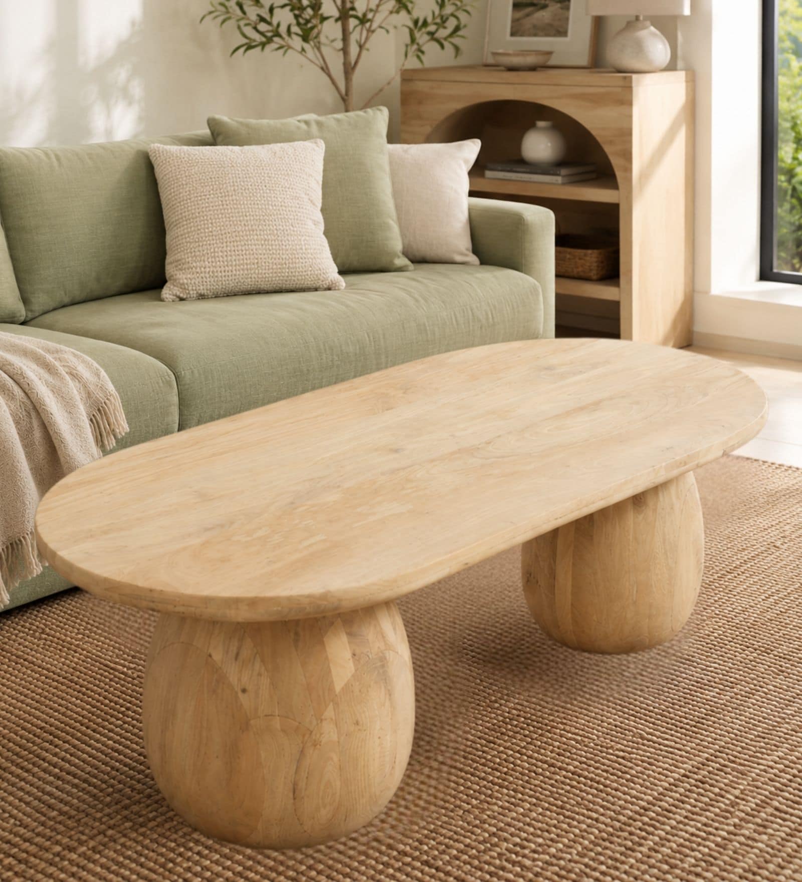 Akira Centre Table In Acacia Wood Finish