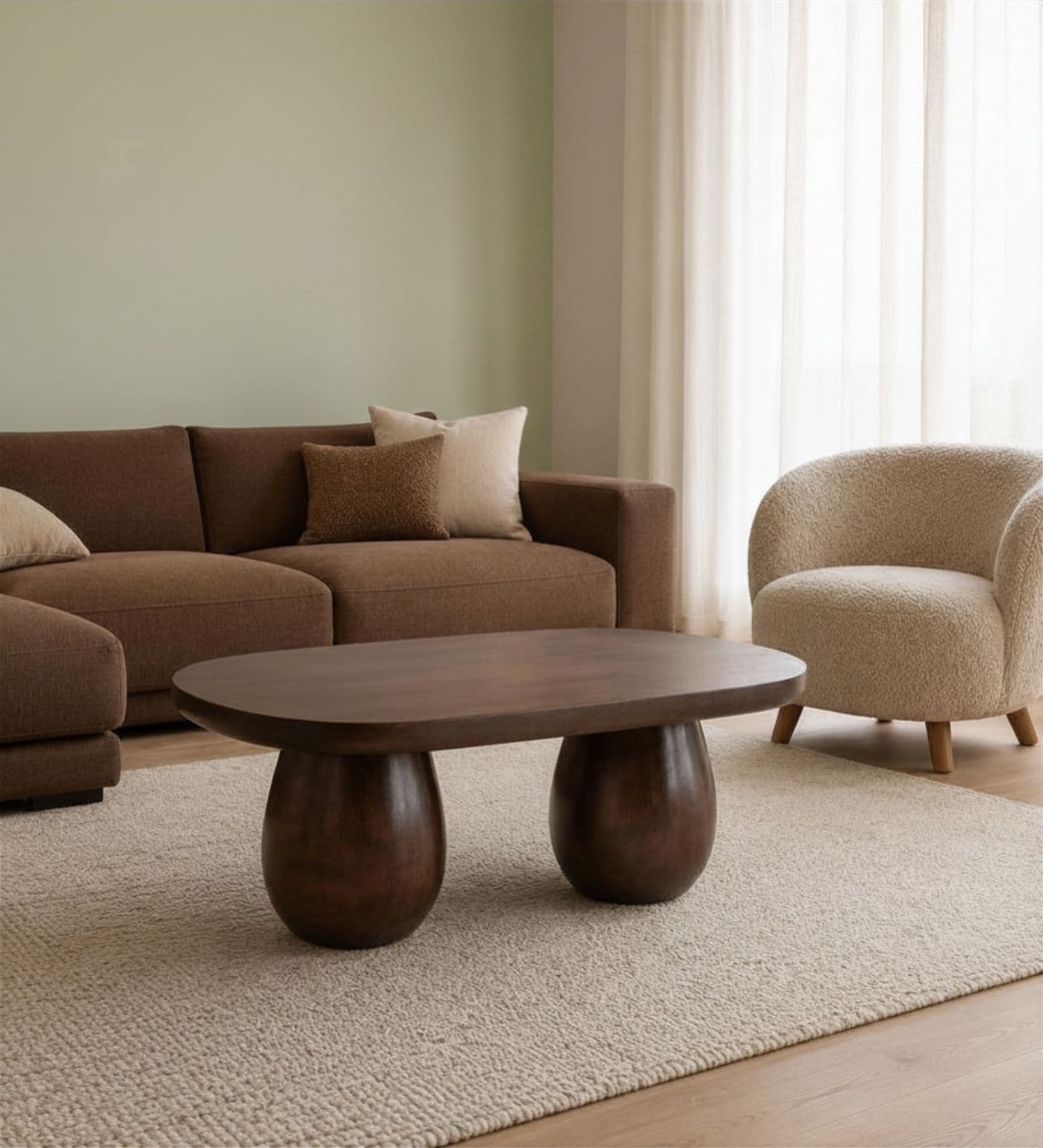 Akira Centre Table In Dark Walnut Finish