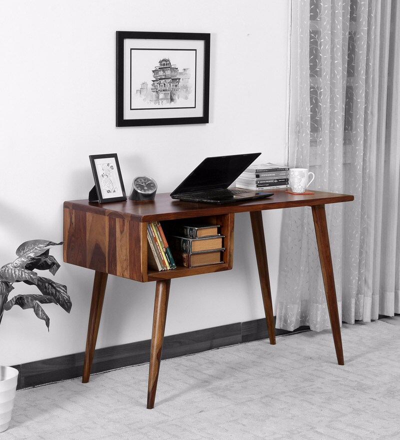 pepperfry wooden study table