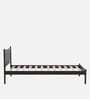 Akako Solid Wood Single Bed in Warm Chestnut Finish