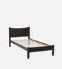 Akako Solid Wood Single Bed in Warm Chestnut Finish