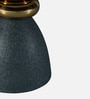 Akenside End Table In Grey & Golden Finish with Marble Top