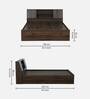 Akihiko Queen Size Bed in Walnut Finish