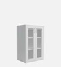 Akiko Bookcase with Glass Doors in White Finish