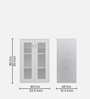 Akiko Bookcase with Glass Doors in White Finish
