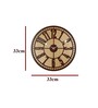 Akila Engineered Wood Brown Wall Clock