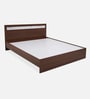 Akin King Size Bed in Walnut Finish