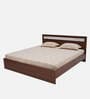 Akin King Size Bed in Walnut Finish