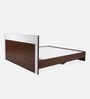 Akin Queen Size Bed in Walnut Finish