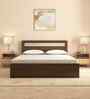 Akin Queen Size Bed in Walnut Finish