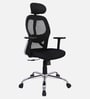 Akira High Back Ergonomic Chair with Adjustable Lumbar Support in Black Colour