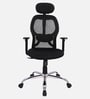 Akira High Back Ergonomic Chair with Adjustable Lumbar Support in Black Colour