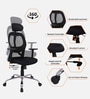 Akira High Back Ergonomic Chair with Adjustable Lumbar Support in Black Colour