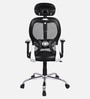 Akira High Back Ergonomic Chair with Adjustable Lumbar Support in Black Colour
